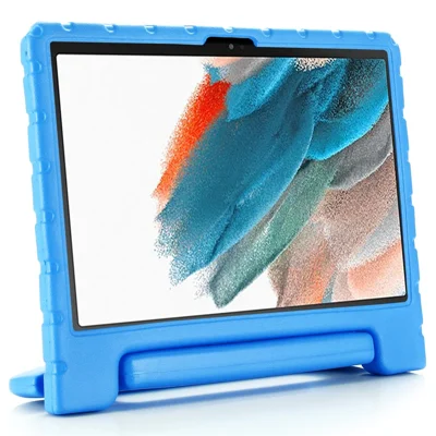 غطاء واقي مقاوم للصدمات من مادة EVA مع مقبض محمول وحامل لجهاز Samsung Galaxy Tab A8 10.5 (2021) / (2022) - أزرق