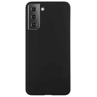 For Samsung Galaxy S22+ 5G Thin Matte TPU Phone Case Finish Profile Soft Protective Cover - Black