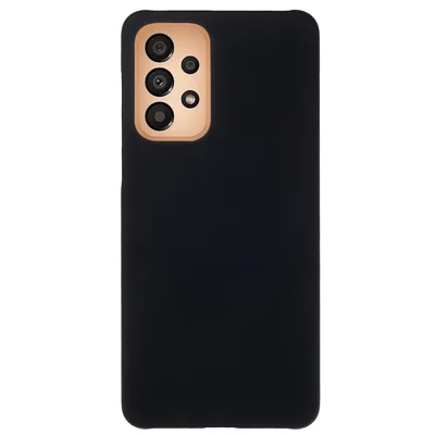 For Samsung Galaxy A33 5G Rubberized Plastic Hard Phone Case Mobile Phone Cover - Black
