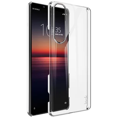 IMAK Carcasa dura resistente al desgaste transparente para Sony Xperia 1 III 5G