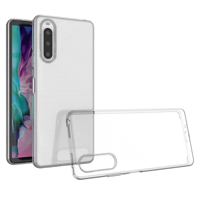 Zachte TPU mobiele telefoonhoes voor Sony Xperia 10 IV HD transparant ultradun flexibel beschermmantel