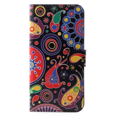 Patterned Card Holder Stand Leather Accessory Casing Shell for Huawei P30 - Vintage Pattern
