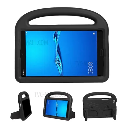 Sparrow Style Shockproof EVA Case with Kickstand for Huawei MediaPad M3 Lite 8/M5 Lite 8 - Black