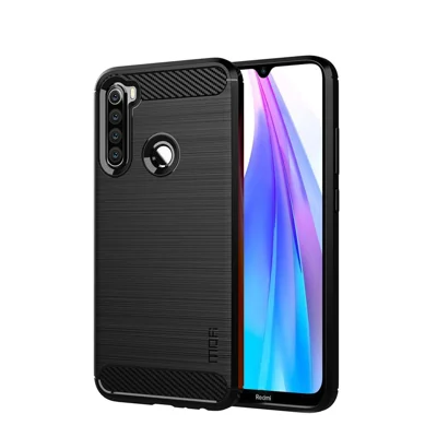 MOFI Carbon Fiber Brushed TPU Cover for Xiaomi Redmi Note 8T - Black