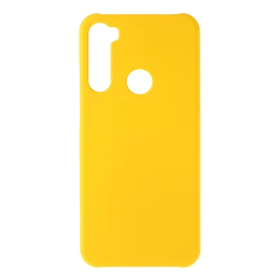 Rubberized Hard Plastic Protector Cover for Xiaomi Redmi Note 8T - Yellow