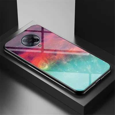 Starry Sky Pattern Tempered Glass + PC + TPU Combo Case for Xiaomi Redmi K30 Pro/Poco F2 Pro - Color Sky