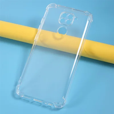 غطاء هاتف شفاف من مادة TPU مقاوم للسقوط لجهاز Xiaomi Redmi Note 9/Redmi 10X 4G