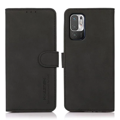 Khazneh Quality Téléphone Boîte du Support Portefeuille Étui à Couverture en Cuir Pour Xiaomi Redmi Note 10 5g / Poco M3 Pro 5g / 4g