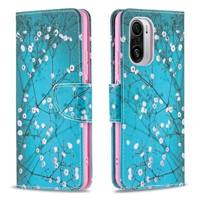 Hot Style Magnetic Leather Wallet Full Protection Case with Pattern Printing for Xiaomi Redmi K40/K40 Pro/Mi 11i/Poco F3 - Wintersweet