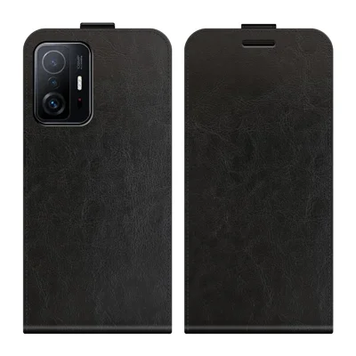 HAOYE Cover Portafoglio In Pelle PU Per Xiaomi Mi 11T / 11T Pro: Custodia Con Slot Carte, Supporto E Chiusura Magnetica (Nero)