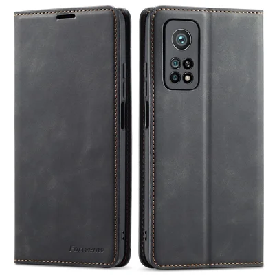 FORWENW For Xiaomi Redmi Note 12 Pro 4G / 11 Pro 4G (MediaTek) / Note 11 Pro 5G (Qualcomm) Fantasy Series Skin-touch PU Leather Phone Case Stand Wallet  Phone Shell Anti-fall Folio Flip Cover - Black