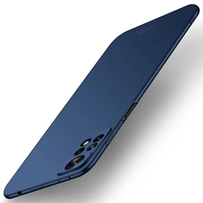 MOFI JK PC Series-1 Shield for Xiaomi Redmi Note 11 4G (Qualcomm)/Redmi Note 11S 4G Phone Case Lightweight Matte Hard PC Slim Thin Protective Phone Cover with Strap - Blue