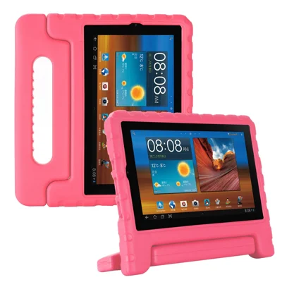 EVA Foam Shockproof Tablet Case with Handle Kickstand for Alcatel Joy Tab 2 8-Inch - Red