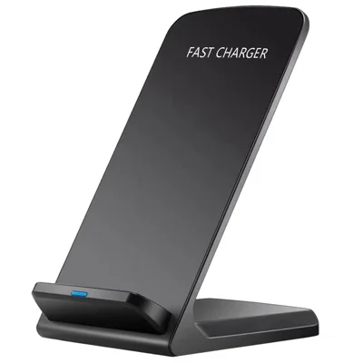 Z2 15 W Trådløs oplader Hurtig opladning Mobiltelefon favnstativ til iPhone Samsung Huawei Xiaomi - Sort