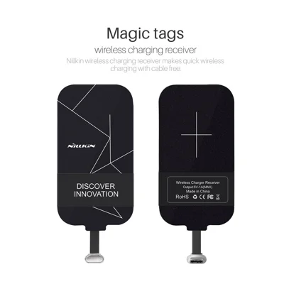 NILLKIN Slim Design Phone Charger Type-C Wireless Charger Fast Charging Receiver for Smartphones