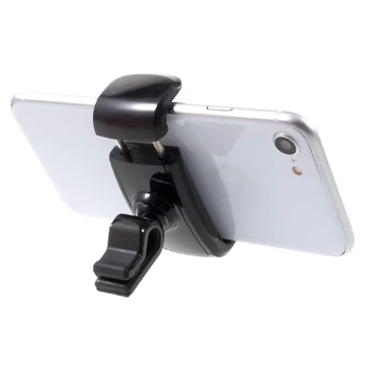 Universal Car Air Vent Smartphone Mount for iPhone Samsung LG etc, Width: 5.5-10cm - Black
