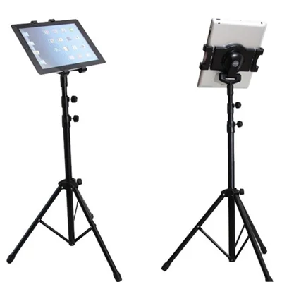 Universal 360° Rotation Aluminum Alloy Telescopic Tripod Mount Holder Height Adjustment for 7-10 Inches Tablet [First Generation]