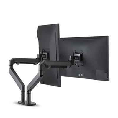 UPERGO OZ-2 Dual LCD Monitor Arms Stand Fully Adjustable Desk Mount with VESA Mounting - Dark Grey