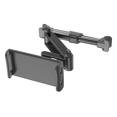 Soporte ajustable para teléfonos móviles y tablets para asiento trasero de coche - Negro