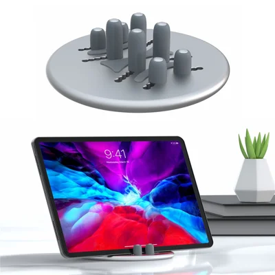 R-JUST RJ-BJ15 Multifunctional Mobile Phone Tablet Holder Stand Adjustable Desktop Round Disk Storage Base