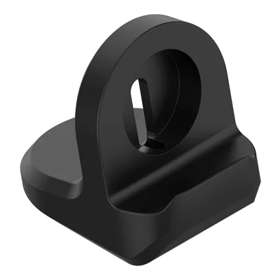 Silicone Charging Bracket Charger Holder Station for Samsung Galaxy Watch3 41mm/45mm / Galaxy Watch Active / Galaxy Watch Active2 40mm/44mm - Black