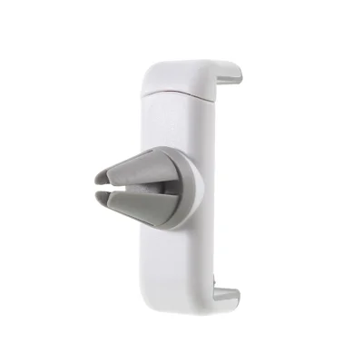 Mini Car Air Vent Mount Smartphone Holder for iPhone Samsung LG etc, Width: 60-85mm - White + Grey