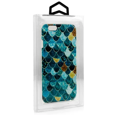 50Pcs/Lot KJ-666 Customizable PVC Package Packaging Box for iPhone 7 Plus Cases, Size: 187 x 105 x 15.5mm - Black