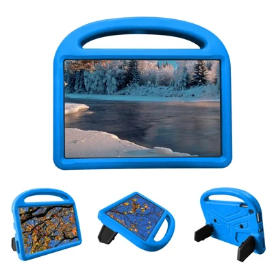 Sparrow Design Kids Tablet Washable Protector with Handle Kickstand EVA Foam Cover for Amazon Kindle Fire HD 10 (2017) / (2019) / (2020) - Blue