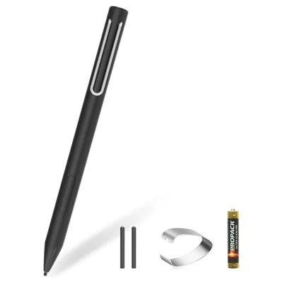 P303 Stylus Pen for Microsoft Surface Pro 6 / 5 / 4 / Surface Go 2 10.5 inch High Sensitive Drawing Writing Active Capacitive Pen - Black