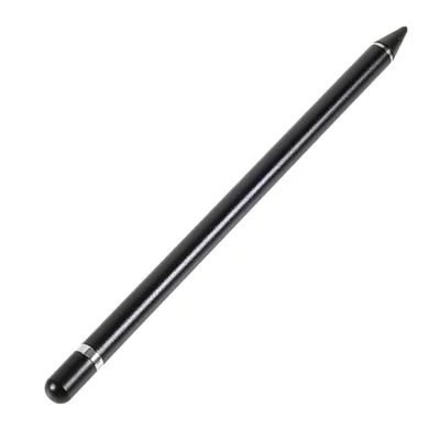 Cilíndrico Universal Active Capacitive Stylus Pen Tablet Tablet Sensibilidad Dibujo Escribiendo Stylus Pen Para IOS Android - Negro
