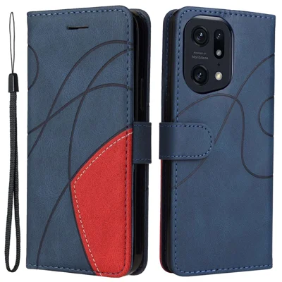 LEMXELERS Cover Portafoglio Per Oppo Find X5 PRO Con Finestra, Specchio E Cavalletto - Colore Nero QH
