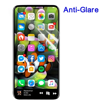 För iPhone (2019) 5,8"/ XS / X 5,8 tum Matt Anti-reflex LCD-skärmskyddsfilm (Svart förpackning)