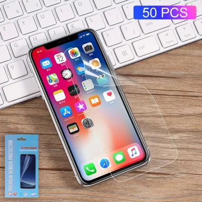 50 st/parti för iPhone 11 Pro 5,8" (2019) / XS / X 5,8 tum Mjuk Skärmskydd Fullt Täckningsskyddsfilm