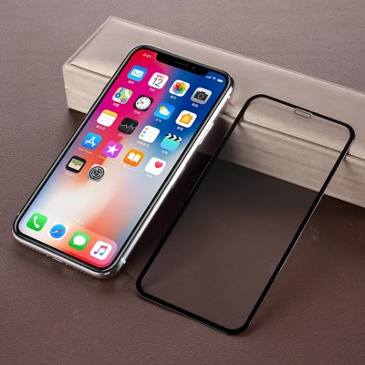 För iPhone (2019) 5,8" / XS / X 5,8 tum, Silk Printing 6D Full Size Härdat Glas Skärmskyddsfilm