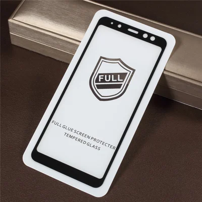 RURIHAI 0.26mm 2.5D Curved Tempered Glass Full Size Screen Protector for Samsung Galaxy A8 (2018) - Black