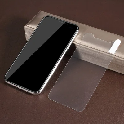 For iPhone XR 6.1 inch 0.3mm Clear Tempered Glass Screen Protector Guard Film Arc Edges Scratch-Resistant Easy Install