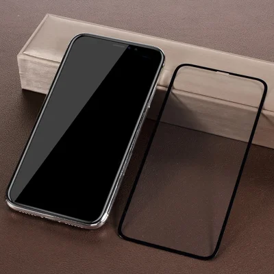 RURIHAI HD Clear Full Size Tempered Glass Screen Protector [Anti-eksplosion] til iPhone (2019) 6,1" / XR 6,1 tommer - Sort