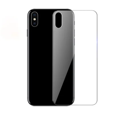 0,3 mm hårdat glas (bakplatta) skydd för iPhone XS Max 6,5 tum (bågkant)