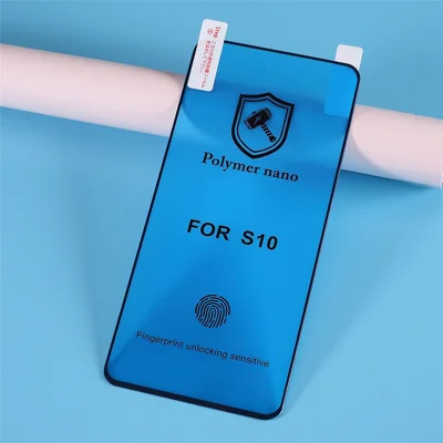 Mjuk skärmskydd av TPU+PET [avtryckslås] till Samsung Galaxy S10