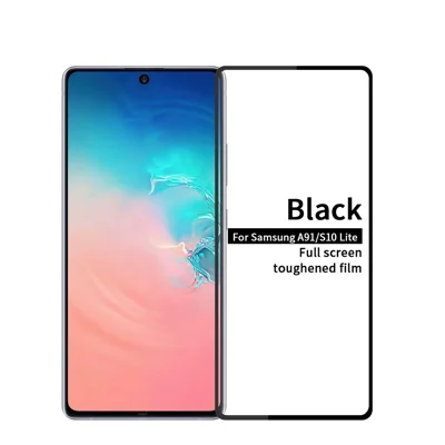MOFI Full Size Tempered Glass Screen Protector Guard Film för Samsung Galaxy A91/S10 Lite