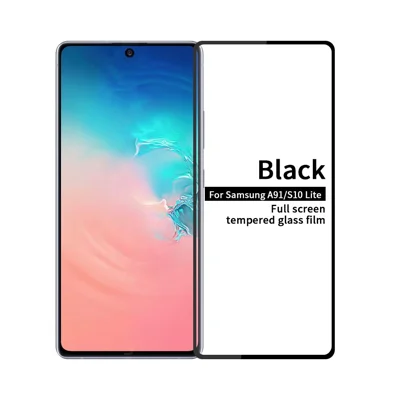 PINWUYO 2.5D 9H Anti-explosion Härdat Glas Skärmskydd för Samsung Galaxy A91/S10 Lite