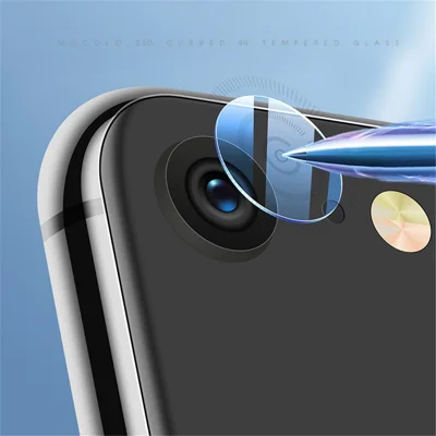 واقي عدسة كاميرا MOCOLO المضاد للانفجار من زجاج مقسّى [شفاف فائق] لهاتف iPhone SE (الجيل الثاني)