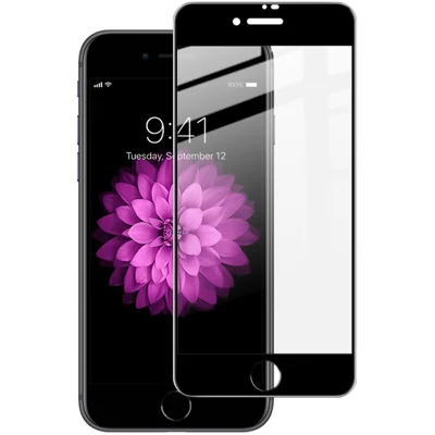 IMAK Pro+ واقي شاشة من الزجاج المقسى بتغطية كاملة لهاتف iPhone SE (الجيل الثاني)