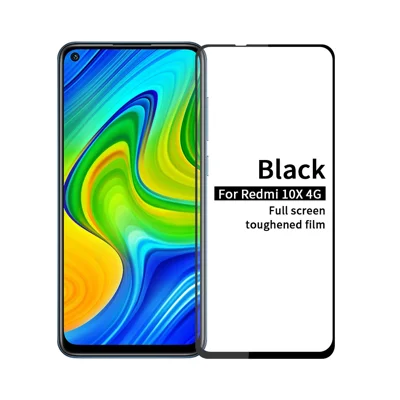 PINWUYO Full Screen Film Tempered Glass Film 2.5D 9H for Xiaomi Redmi Note 9/Redmi 10X 4G