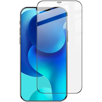 IMAK Pro+ Heltäckande Antiexplosions AGC Ultimativt Klar Temperskärmfilm för iPhone 12 Pro Max 6,7 tum