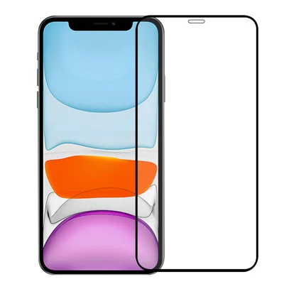 Black Edge Screen Protector for iPhone 12 Pro/12 6.1 inch, Full Coverage Full Glue 9H Anti-explosion Tempered Glass Film