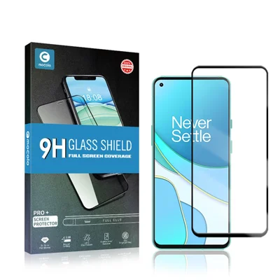 MOCOLO Full Glue Full Cover Silk Printing Tempered Glass Screen Protector Film for OnePlus 8T/9