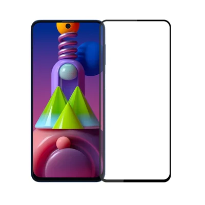 MOFI Full Coverage Tempered Glass Screen Protector [Full Glue] für Samsung Galaxy M51 Anti-burst