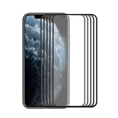 ENKAY HAT PRINCE 5 stuks / set Gebogen Rand Gehard Glas Beschermfolie voor iPhone 11 Pro / iPhone XS / iPhone X