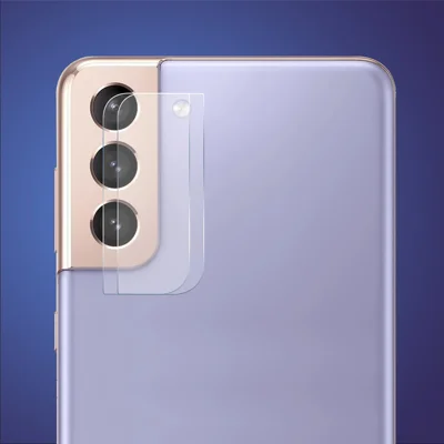 For Samsung Galaxy S21 4G/5G HAT PRINCE 2Pcs/Set Camera Lens Protector Ultra-clear 0.2mm 9H 2.15D Arc Edge Tempered Glass Camera Lens Protection Film